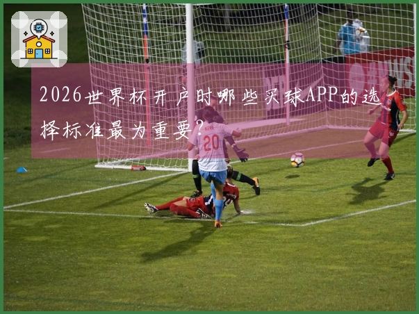 2026世界杯开户时哪些买球APP的选择标准最为重要?
